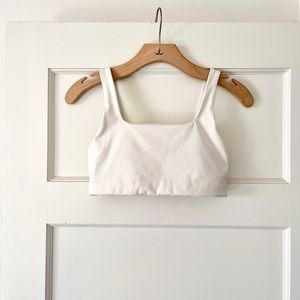 Girlfriend Collective Ivory Tommy Cropped Bra